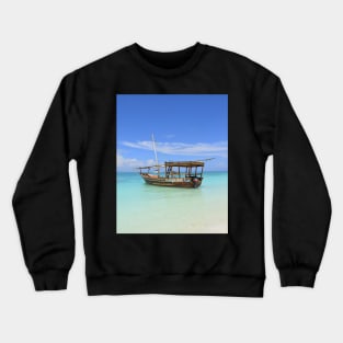 Kilimanjaro Boat in Zanzibar Crewneck Sweatshirt